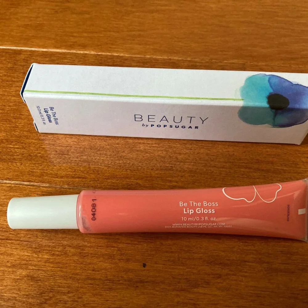 NIB 3 Beauty by PopSugar Be The Boss Lip Gloss 04 Borderline 0.3 oz - Picture 5 of 8